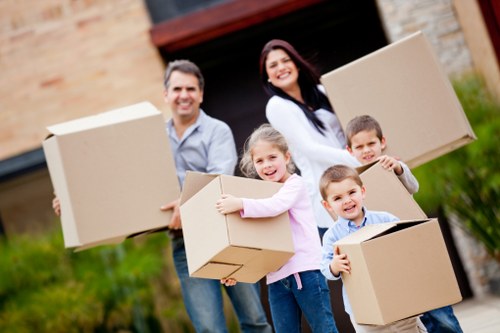 Professional removal van loading for South London move