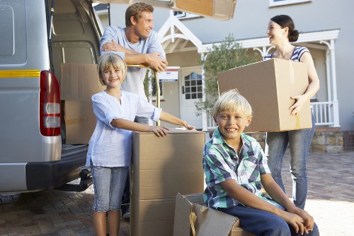 Professional movers handling a local property move in South London