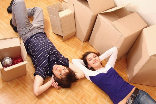 Local removals team loading items for a move near Elephant and Castle