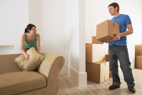 Removing sofas and bulky furniture from a local South London property